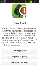 Tree Alert app